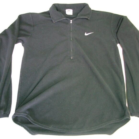 Vintage 90s Nike 1/2 Zip Pullover Fleece Jacket - Picture 2 of 6
